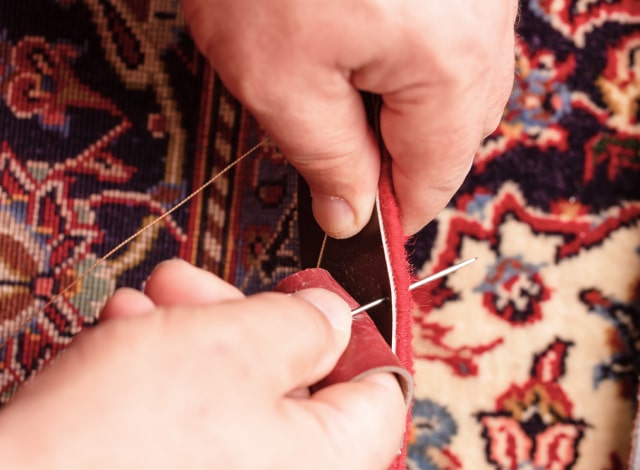 چرم دوزی فرش